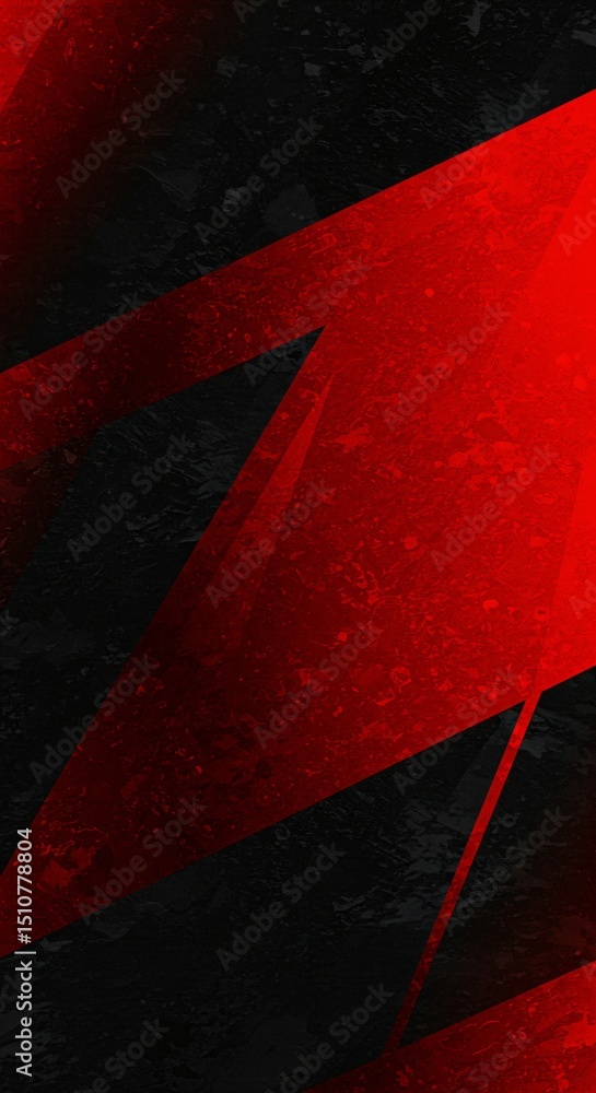 Poster red abstract background with geometric shapes. modern graphic design element. creative texture for b