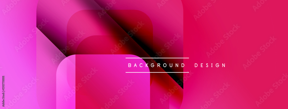 Poster abstract pink design. overlapping shapes create dynamic visual effect. modern, vibrant, suitable for