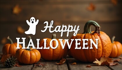Holiday event halloween background with text Happy Halloween