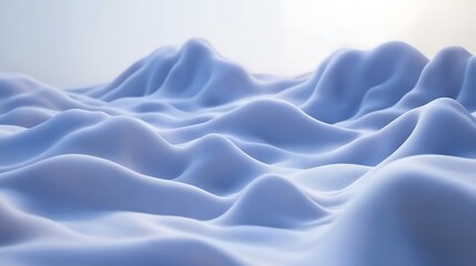 Obraz premium Abstract landscape of wavy, light purple hills