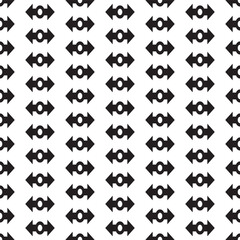 Seamless black and white pattern - minimalist design for fabric, wallpaper and digital backgrounds