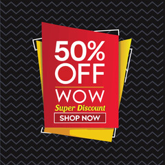 Big sale banner template design for web or social media.