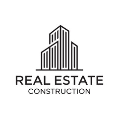 Fototapeta premium Real Estate Logo Design Vector, Building Logo Design, Unique and professional Logo Design