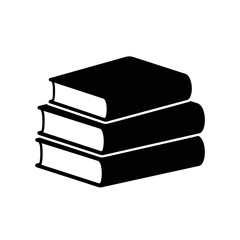 Back to School vector icon of stacked books