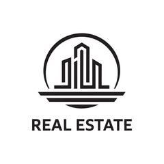 Obraz premium Real Estate Logo Design Vector, Building Logo Design, Unique and professional Logo Design