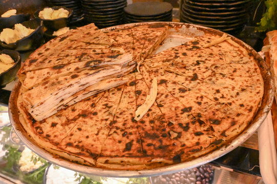 Flia or flija, a traditional pie from Albania and Kosovo.