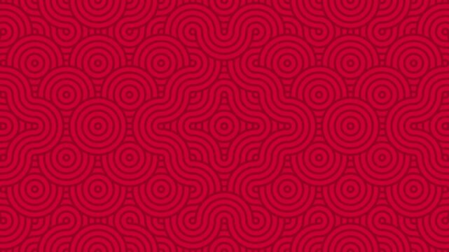 Red Fire Elemental Symbol Pattern Looping  Background Animation