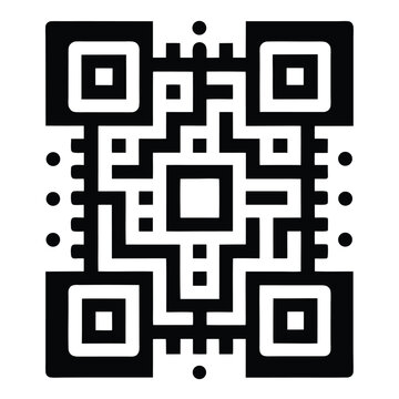 Mobile app developer element isolated QR code scanner on white background