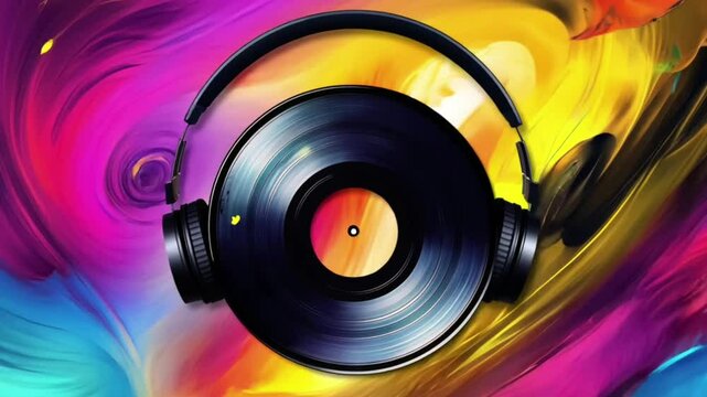 colorful music background