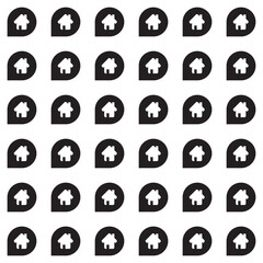 Seamless black and white pattern - minimalist design for fabric, wallpaper and digital backgrounds