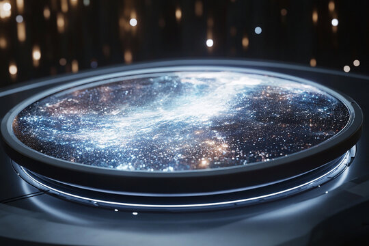 Interstellar theme product on energy ring base