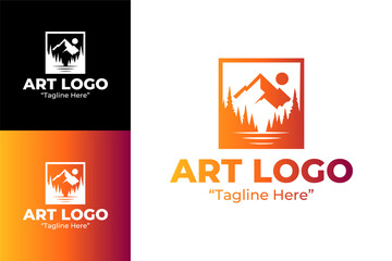 Abstract Art Logo for Artistic Expression and Innovation