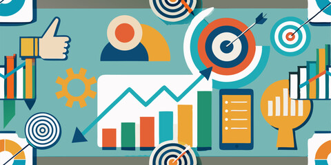 Abstract vector background with arrows, an infographic design element for business data visualization, charts, and web templates