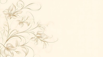 Elegant floral design on cream background (2)