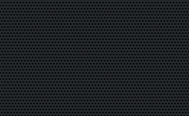Material perforated metal dark background texture - Vector illustration