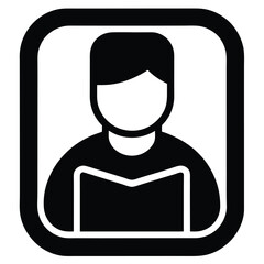 Mobile app developer element isolated user session icon on white background