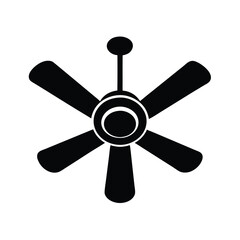 Obraz premium Ceiling Fan Icon Vector Flat Clean Look Isolated