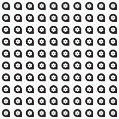 Seamless black and white pattern - minimalist design for fabric, wallpaper and digital backgrounds