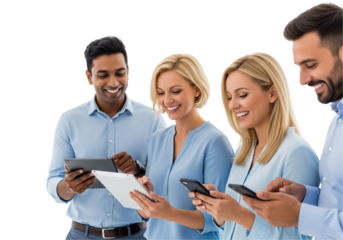 business team working together