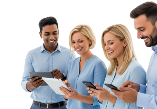 business team working together