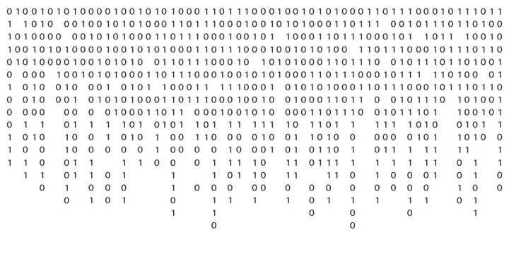 Binary code pattern. Digital binary code background. Vector