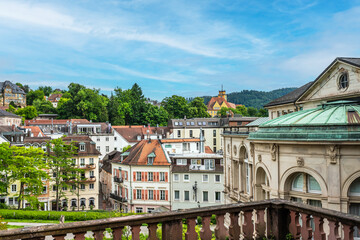 View of the old city of Baden-Baden in South Germany