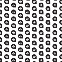 Seamless black and white pattern - minimalist design for fabric, wallpaper and digital backgrounds
