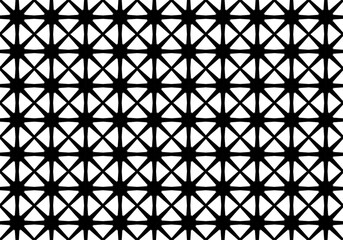 Fondo con red negra. Malla negra sobre fondo blanco. Estrellado