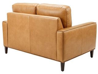 Luxurious pu leather loveseat sofa offers comfort and style for any living space