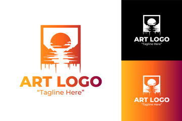 Nature Inspired Art Logo for Outdoor and Landscape Artists