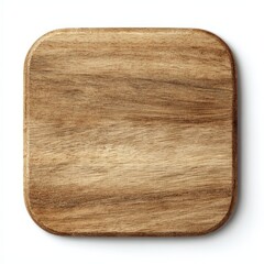 Rustic Wooden Cutting Board Square Shape Brown Wood Texture Perfect for Food  and Design Projects