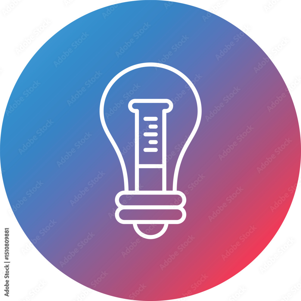 Poster idea line gradient circle background icon