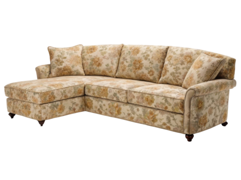 Beautiful velvet sectional sofa adds elegance and comfort to any living space