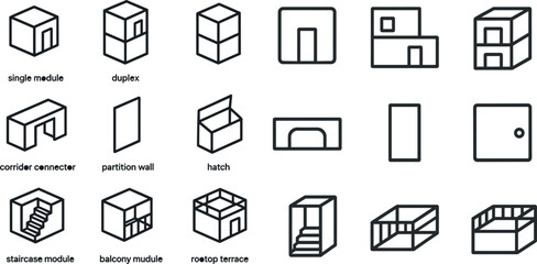 Modular architectural design elements for modern construction projects