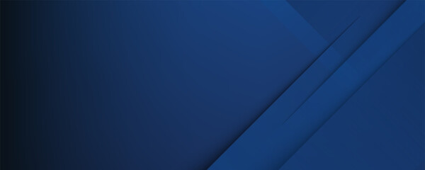 Abstract banner design with blue geometric background. Blue banner background. Vector abstract graphic design banner pattern background template.