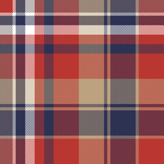 Scotland tartan seamless plaid texture with rhombuses and squares - Vector illustration