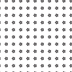 Seamless black and white pattern - minimalist design for fabric, wallpaper and digital backgrounds
