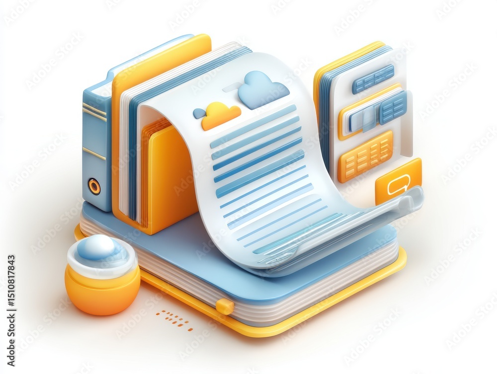 Poster borrow e-book form submission library app interface digital user experience