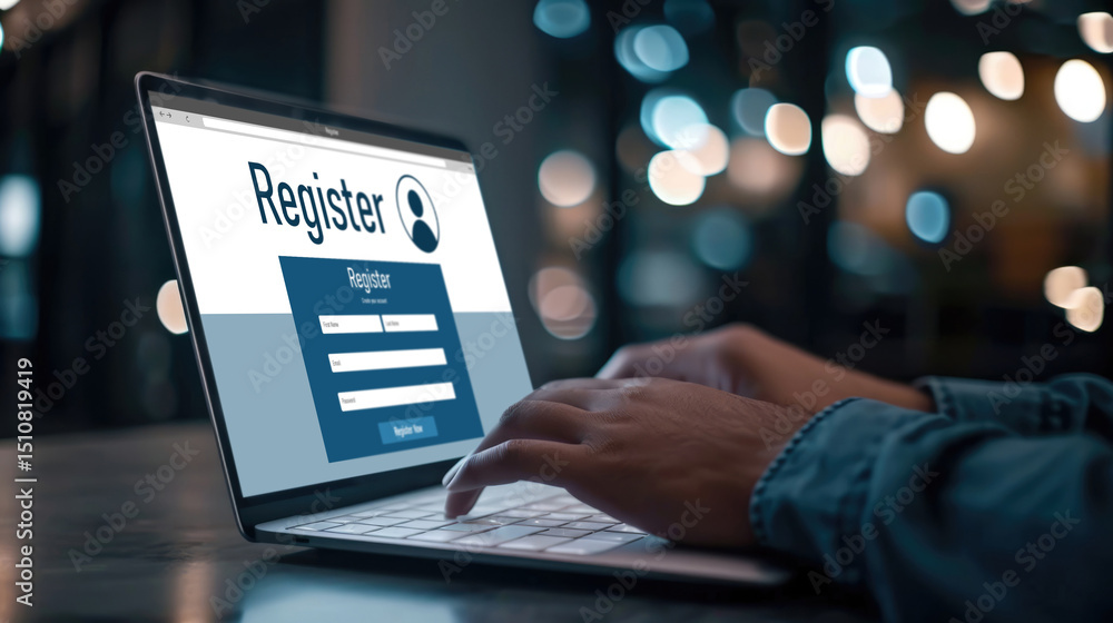 Poster online registration form for brisk form filling on the internet website