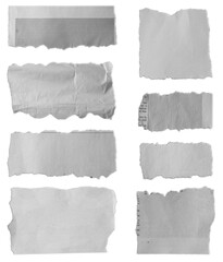 Torn pieces of paper