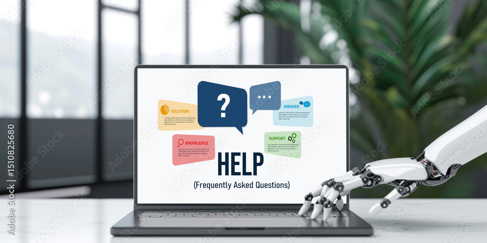 Poster help screen on the website provide answer to faq frequently asked question brisk with knowledge info