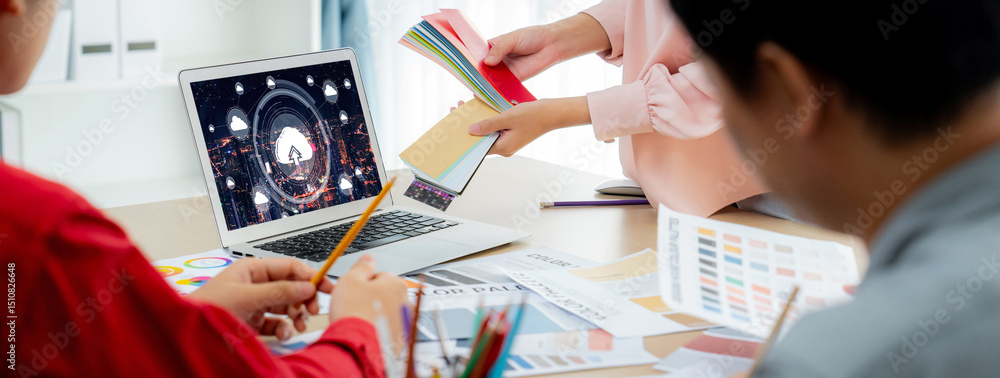 Poster cloud computing software for brisk remote work and personal data storage