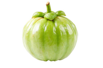 Fresh Garcinia Atroviridis Fruit Bright and Healthy Isolated on Transparent Background
