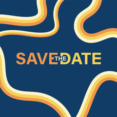 Save the date banner. Can be used for business, marketing and advertising. logo graphic design of event summit made for Technology and upcoming events.