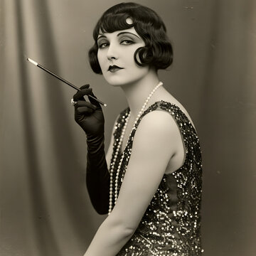 Vintage Flapper Girl 1920s Fashion, Glamour, and Style