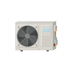 Fototapeta premium Air conditioning unit vector illustration for cooling and heating systems