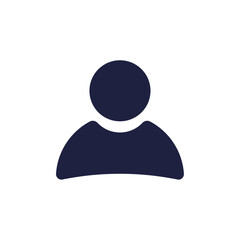 Avatar profil photo icon vector, Person symbol template sign