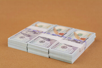 Dollar Banknote Currency and Financial Investments, Work Income, Wages and Financial Success