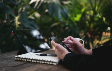 Communication via mobile phones, social media and working online, ordering products online and making financial transactions.