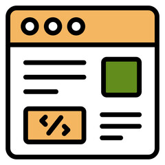 Website icon set. Containing web design, internet, content, SEO, hosting, server, homepage and e-commerce icon. Solid icon collection. Vector Website Interface thin line icons. See Less
